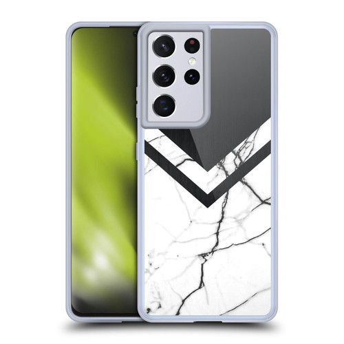Alyn Spiller Marble Half Cut Soft Gel Case for Samsung Galaxy S21 Ultra 5G & MagSafe