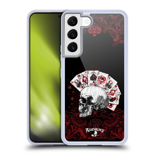Alchemy Gothic Skull And Cards Aces Of Anarchy Soft Gel Case for Samsung Galaxy S22 5G & MagSafe