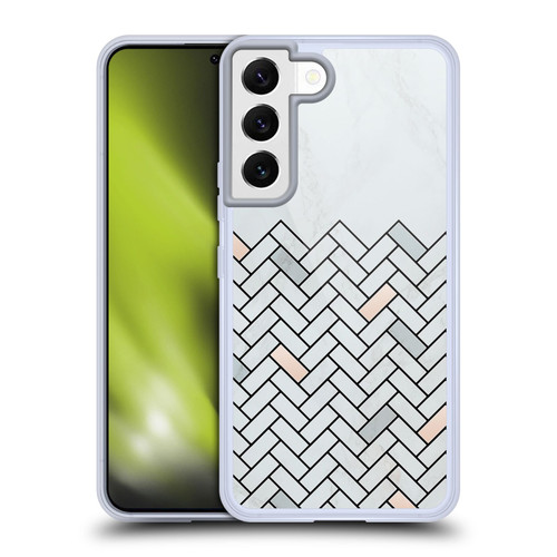 Alyn Spiller Marble Tile Soft Gel Case for Samsung Galaxy S22 5G & MagSafe