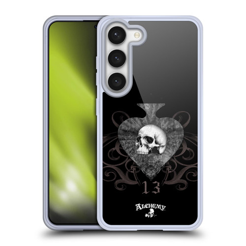 Alchemy Gothic Skull And Cards Death Club Soft Gel Case for Samsung Galaxy S23 5G & MagSafe
