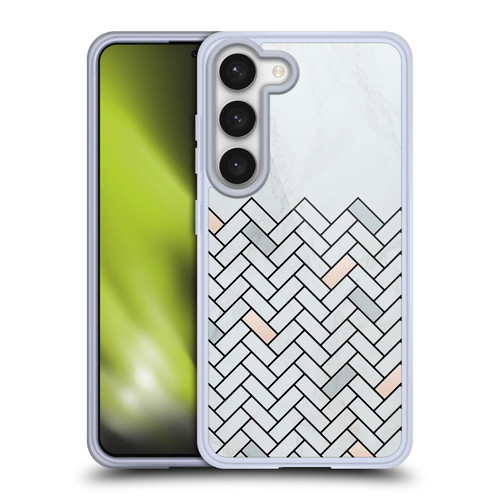 Alyn Spiller Marble Tile Soft Gel Case for Samsung Galaxy S23 5G & MagSafe