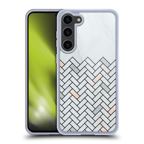 Alyn Spiller Marble Tile Soft Gel Case for Samsung Galaxy S23+ 5G & MagSafe