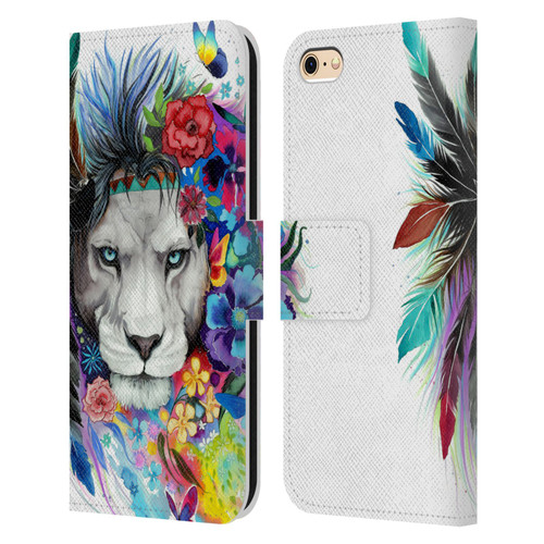 Pixie Cold Cats King Of The Lions Leather Book Wallet Case Cover For Apple iPhone 6 / iPhone 6s