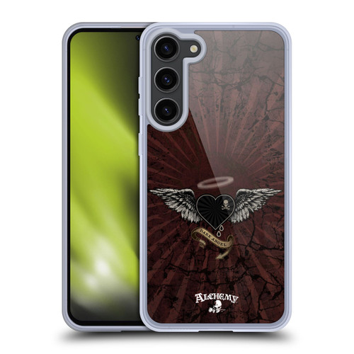 Alchemy Gothic Wing Dark Angel Heart Soft Gel Case for Samsung Galaxy S23+ 5G & MagSafe