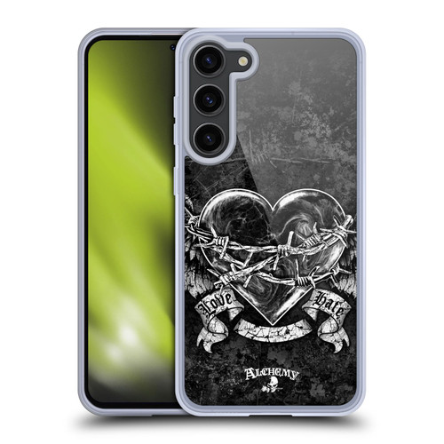 Alchemy Gothic Wing Black Romance Soft Gel Case for Samsung Galaxy S23+ 5G & MagSafe