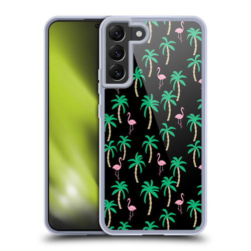 Andrea Lauren Design Birds Black Flamingo Soft Gel Case for Samsung Galaxy S22+ 5G & MagSafe