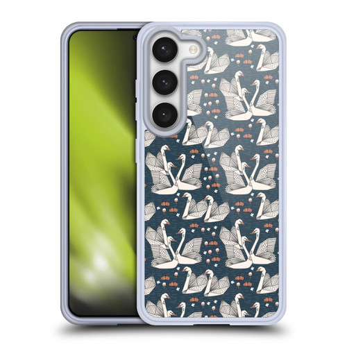 Andrea Lauren Design Birds Swans Soft Gel Case for Samsung Galaxy S23 5G & MagSafe