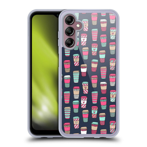 Andrea Lauren Design Food Pattern Coffee Soft Gel Case for Samsung Galaxy A14 5G