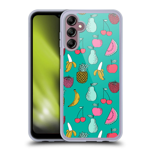 Andrea Lauren Design Food Pattern Fruits Soft Gel Case for Samsung Galaxy A14 5G