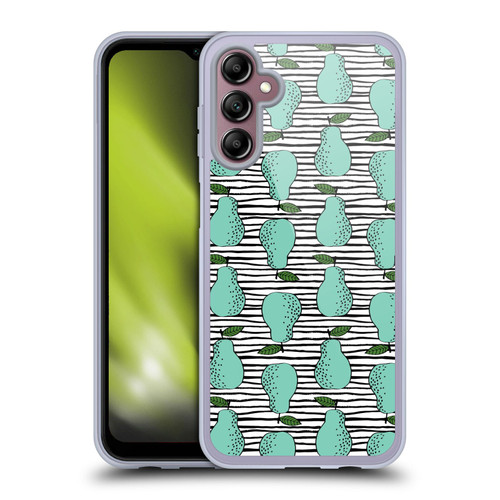 Andrea Lauren Design Food Pattern Pear Soft Gel Case for Samsung Galaxy A14 5G