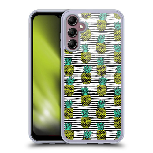 Andrea Lauren Design Food Pattern Pineapples Soft Gel Case for Samsung Galaxy A14 5G
