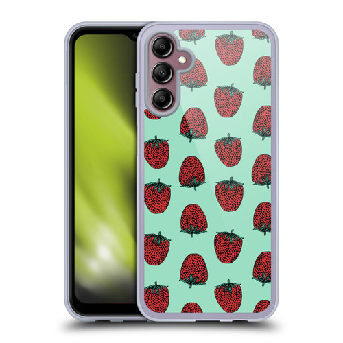 Andrea Lauren Design Food Pattern Strawberry Soft Gel Case for Samsung Galaxy A14 5G