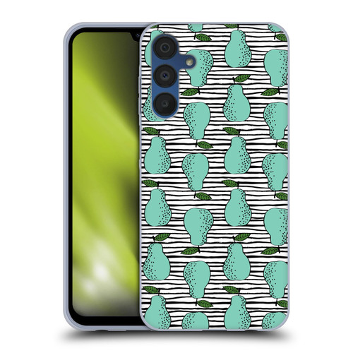 Andrea Lauren Design Food Pattern Pear Soft Gel Case for Samsung Galaxy A15 & MagSafe