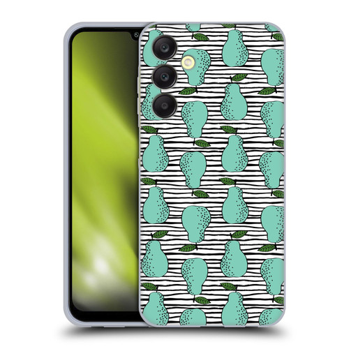 Andrea Lauren Design Food Pattern Pear Soft Gel Case for Samsung Galaxy A25 5G