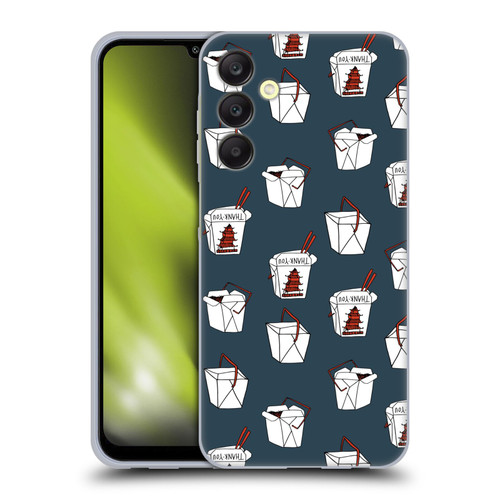 Andrea Lauren Design Food Pattern Take Out Soft Gel Case for Samsung Galaxy A25 5G