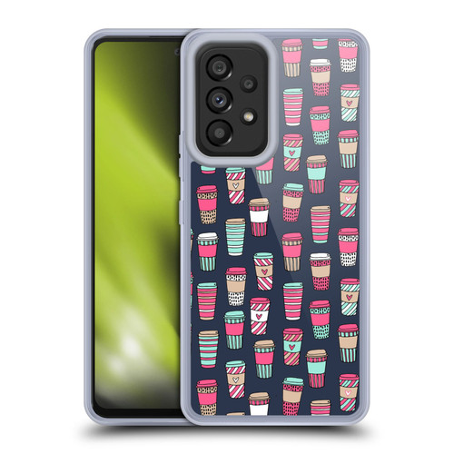 Andrea Lauren Design Food Pattern Coffee Soft Gel Case for Samsung Galaxy A53 5G (2022)