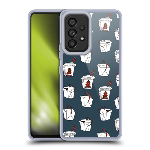 Andrea Lauren Design Food Pattern Take Out Soft Gel Case for Samsung Galaxy A53 5G (2022)