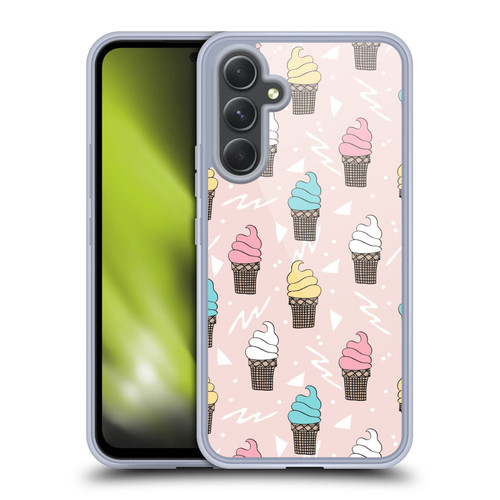 Andrea Lauren Design Food Pattern Ice Cream Soft Gel Case for Samsung Galaxy A54 5G