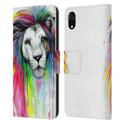 Pixie Cold Cats Rainbow Mane Leather Book Wallet Case Cover For Apple iPhone XR