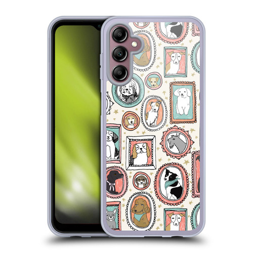 Andrea Lauren Design Animals Frame Dogs Soft Gel Case for Samsung Galaxy A14 5G