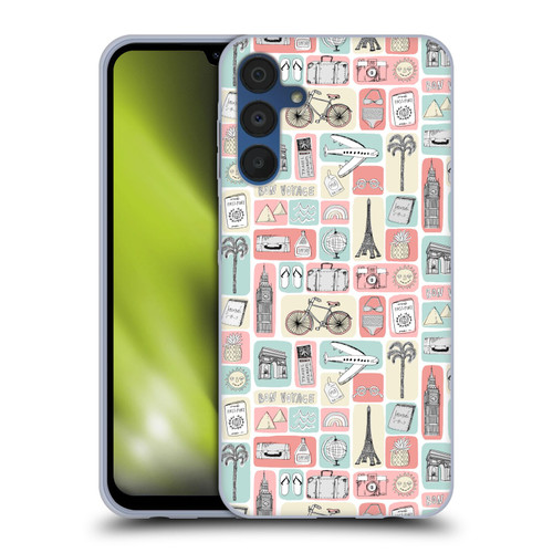 Andrea Lauren Design Lady Like Travel Love Soft Gel Case for Samsung Galaxy A15 & MagSafe