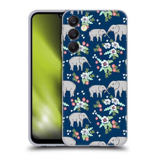 Andrea Lauren Design Animals Floral Elephant Soft Gel Case for Samsung Galaxy A25 5G