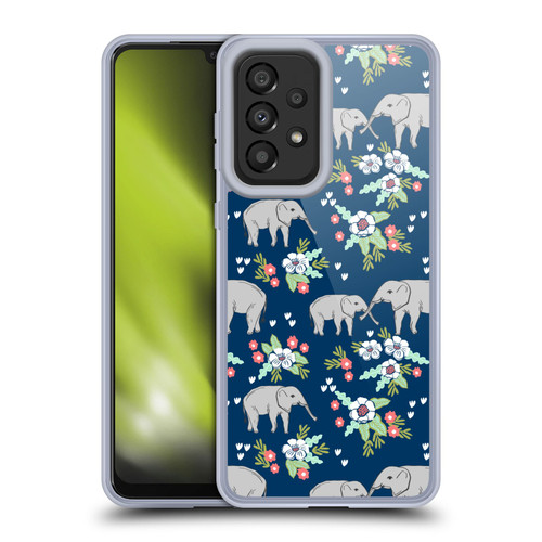 Andrea Lauren Design Animals Floral Elephant Soft Gel Case for Samsung Galaxy A33 5G (2022)