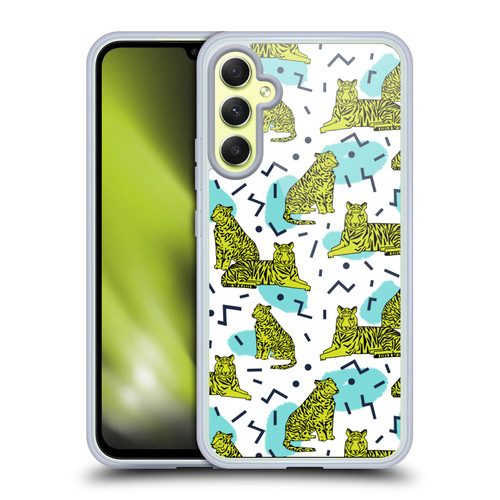 Andrea Lauren Design Animals Neon Tiger Soft Gel Case for Samsung Galaxy A34 5G
