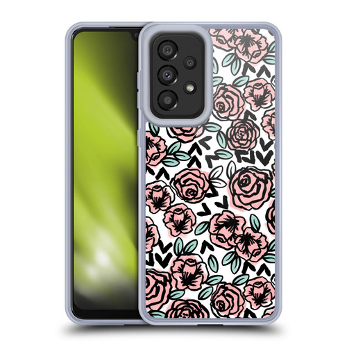 Andrea Lauren Design Lady Like Pink Floral Soft Gel Case for Samsung Galaxy A33 5G (2022)