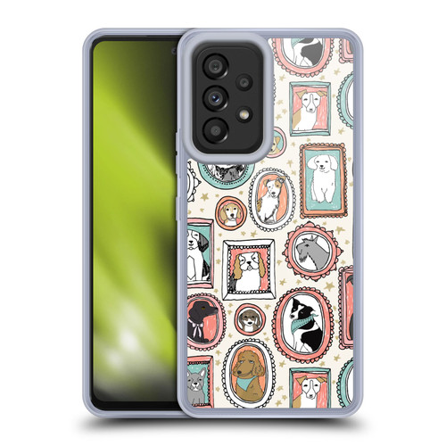 Andrea Lauren Design Animals Frame Dogs Soft Gel Case for Samsung Galaxy A53 5G (2022)