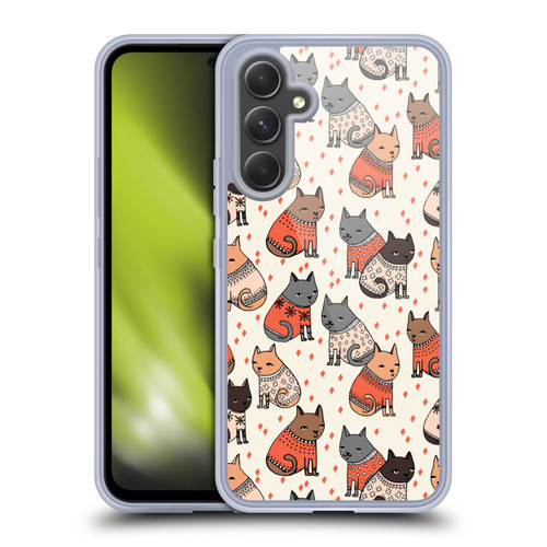 Andrea Lauren Design Animals Cozy Cats Soft Gel Case for Samsung Galaxy A54 5G