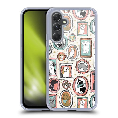 Andrea Lauren Design Animals Frame Dogs Soft Gel Case for Samsung Galaxy A54 5G
