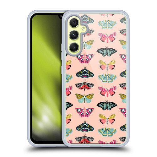 Andrea Lauren Design Lady Like Moths Soft Gel Case for Samsung Galaxy A34 5G