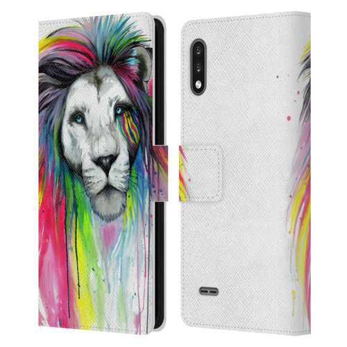 Pixie Cold Cats Rainbow Mane Leather Book Wallet Case Cover For LG K22