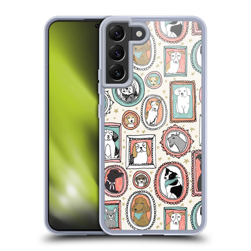 Andrea Lauren Design Animals Frame Dogs Soft Gel Case for Samsung Galaxy S22+ 5G & MagSafe