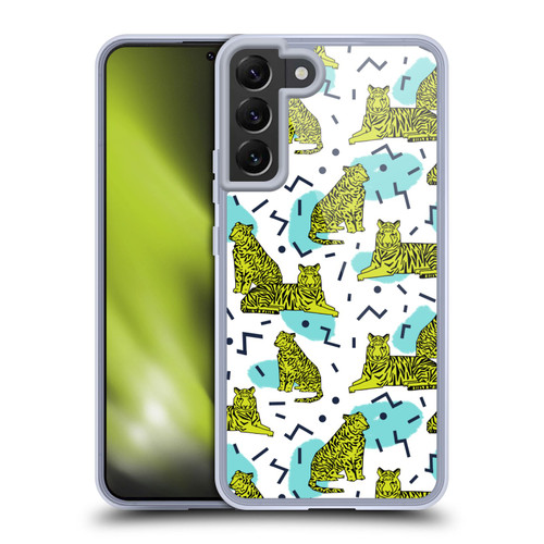Andrea Lauren Design Animals Neon Tiger Soft Gel Case for Samsung Galaxy S22+ 5G & MagSafe