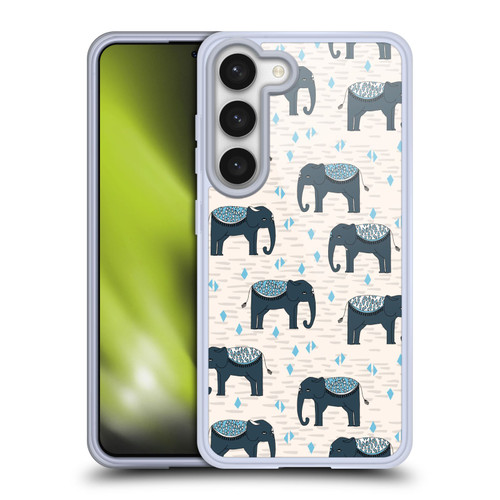 Andrea Lauren Design Animals Elephant Soft Gel Case for Samsung Galaxy S23 5G & MagSafe