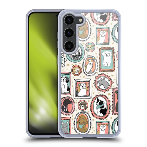 Andrea Lauren Design Animals Frame Dogs Soft Gel Case for Samsung Galaxy S23+ 5G & MagSafe