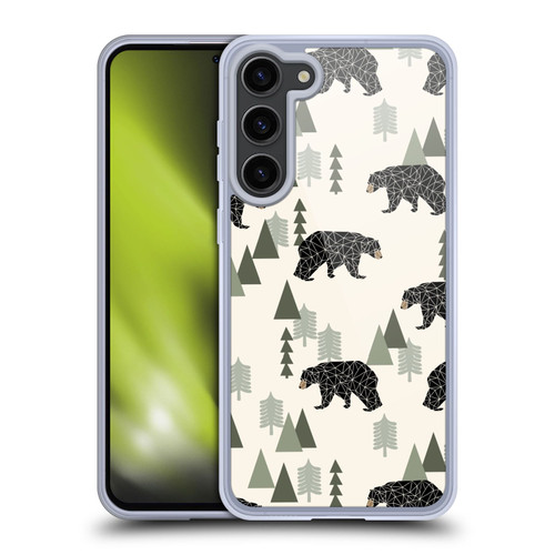 Andrea Lauren Design Animals Geometric Bears Soft Gel Case for Samsung Galaxy S23+ 5G & MagSafe