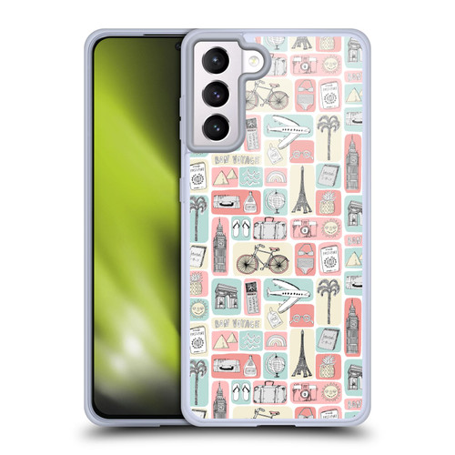 Andrea Lauren Design Lady Like Travel Love Soft Gel Case for Samsung Galaxy S21+ 5G & MagSafe