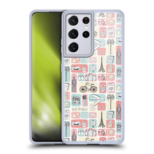 Andrea Lauren Design Lady Like Travel Love Soft Gel Case for Samsung Galaxy S21 Ultra 5G & MagSafe