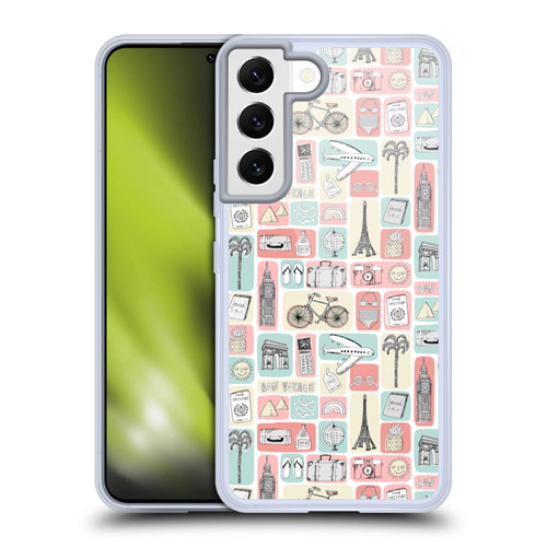 Andrea Lauren Design Lady Like Travel Love Soft Gel Case for Samsung Galaxy S22 5G & MagSafe
