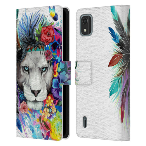 Pixie Cold Cats King Of The Lions Leather Book Wallet Case Cover For Nokia C2 2nd Edition