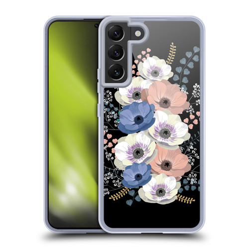 Anis Illustration Flowers Bouquet 5 Soft Gel Case for Samsung Galaxy S22+ 5G & MagSafe
