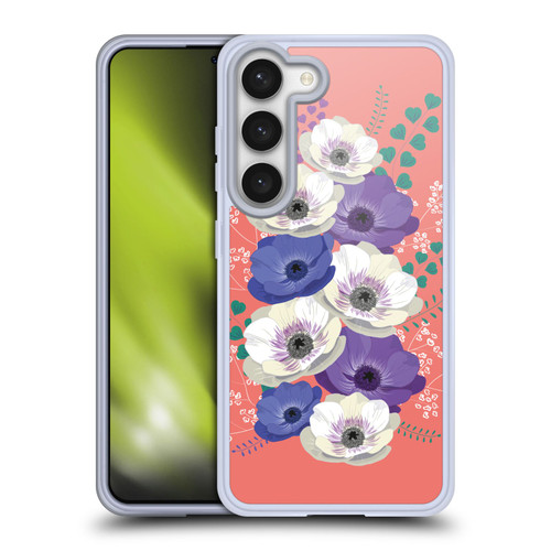 Anis Illustration Flowers Bouquet 4 Soft Gel Case for Samsung Galaxy S23 5G & MagSafe