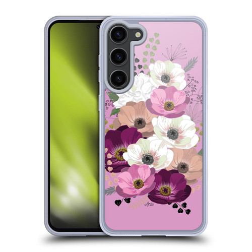 Anis Illustration Flowers Bouquet 3 Soft Gel Case for Samsung Galaxy S23+ 5G & MagSafe