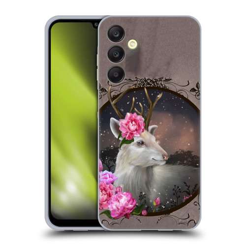 Ash Evans Animals White Deer Soft Gel Case for Samsung Galaxy A25 5G