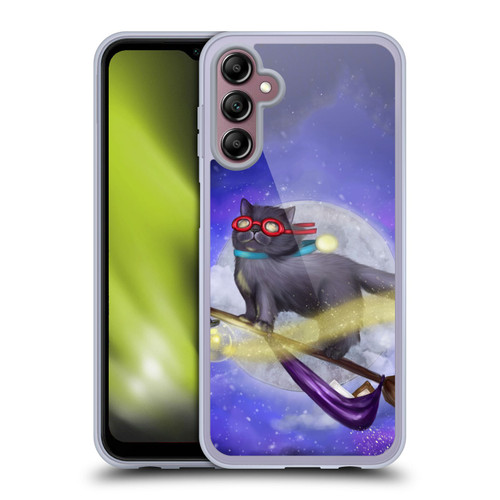Ash Evans Black Cats Night Fly Soft Gel Case for Samsung Galaxy A14 5G