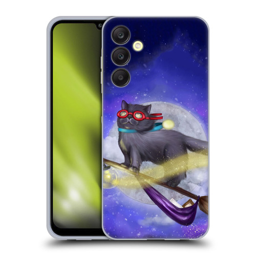Ash Evans Black Cats Night Fly Soft Gel Case for Samsung Galaxy A25 5G