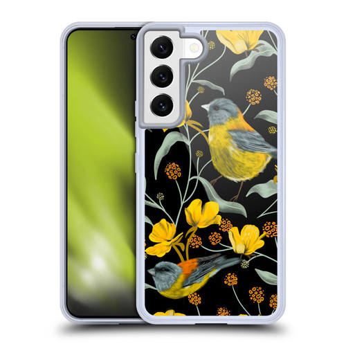 Anis Illustration Graphics Yellow Birds Soft Gel Case for Samsung Galaxy S22 5G & MagSafe